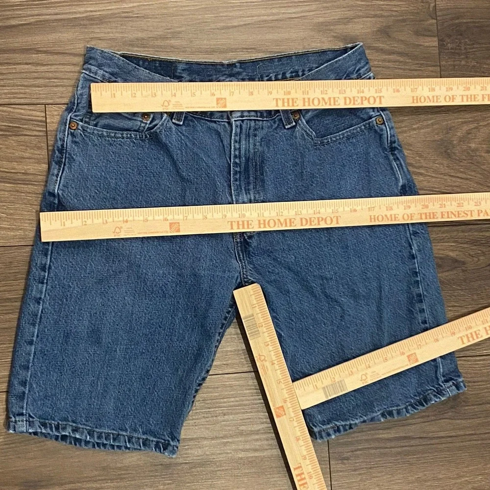 Levi's 505 Mens‎ 32 Dark Wash Denim Jorts Regular Fit 9